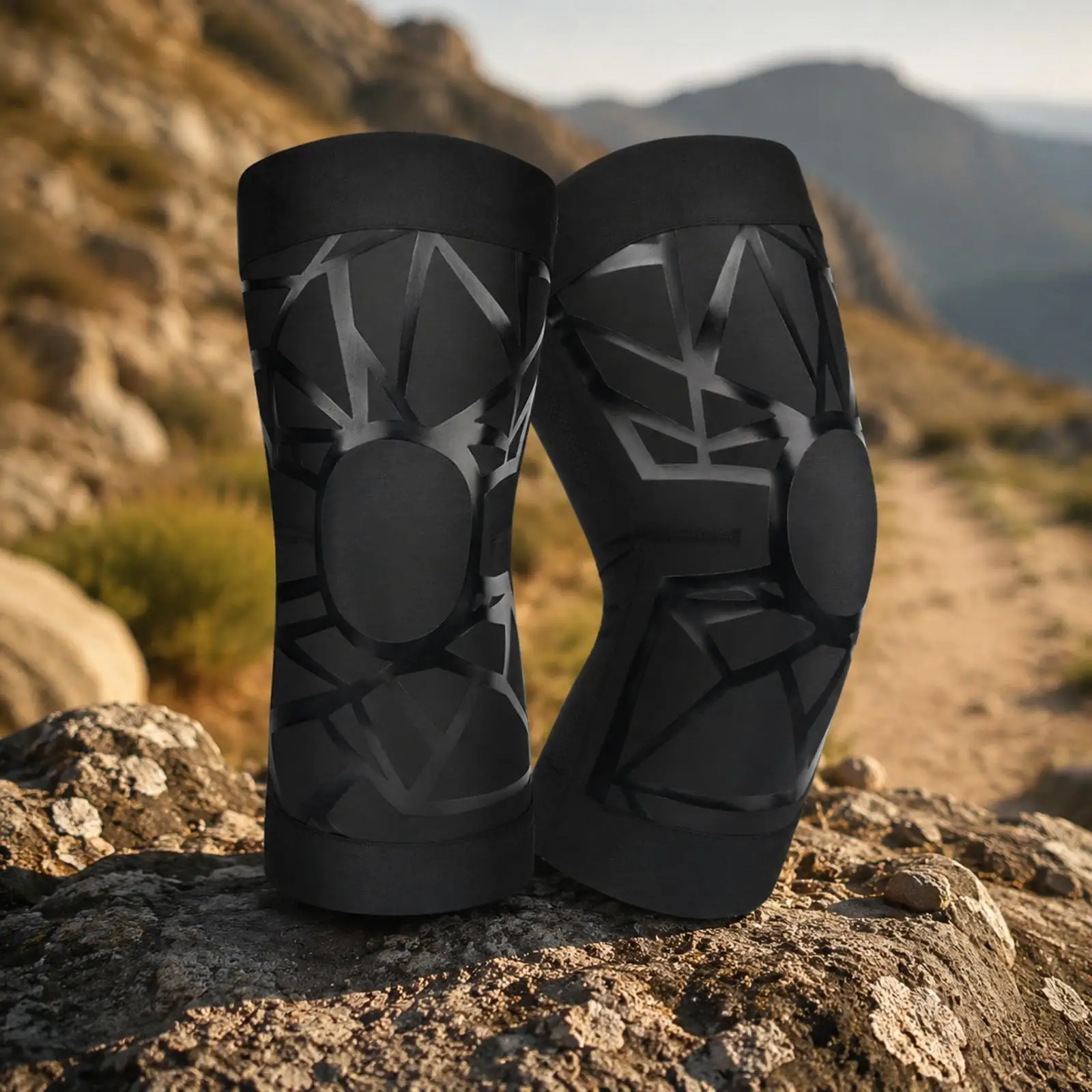 Flexible Knee Brace Support for Sports Workout Running Hiking with Oval Kneecap Protection Breathable Mesh Ventilation