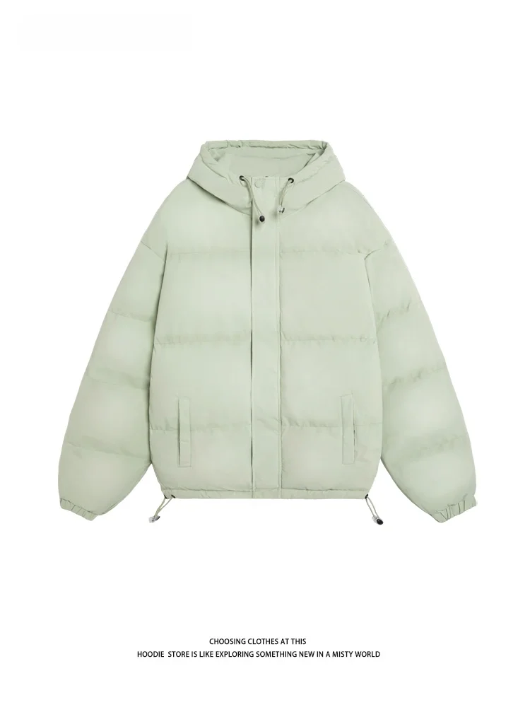 

Couples Cotton Jaet Hooded Loose Fit Men's Women's Thiened Winter New Sle Korean Version Long Sve Zipper Closure o...