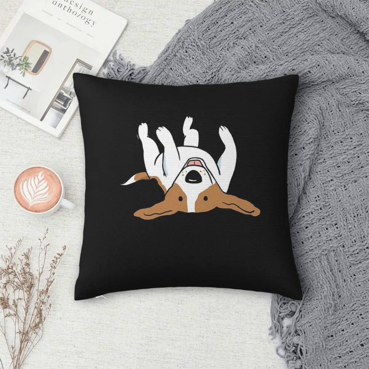 

Квадратная наволочка без помощи в виде бигля, наволочка, полиэстеровая подушка на молнии, декоративная удобная декоративная подушка для домашнего дивана