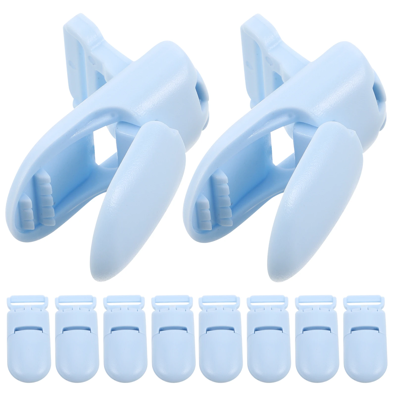 

10pcs Pacifier Clips Baby Toy Holder 20mm Durable Compatible Various Pacifiers Boys Girls Christmas DIY Kits