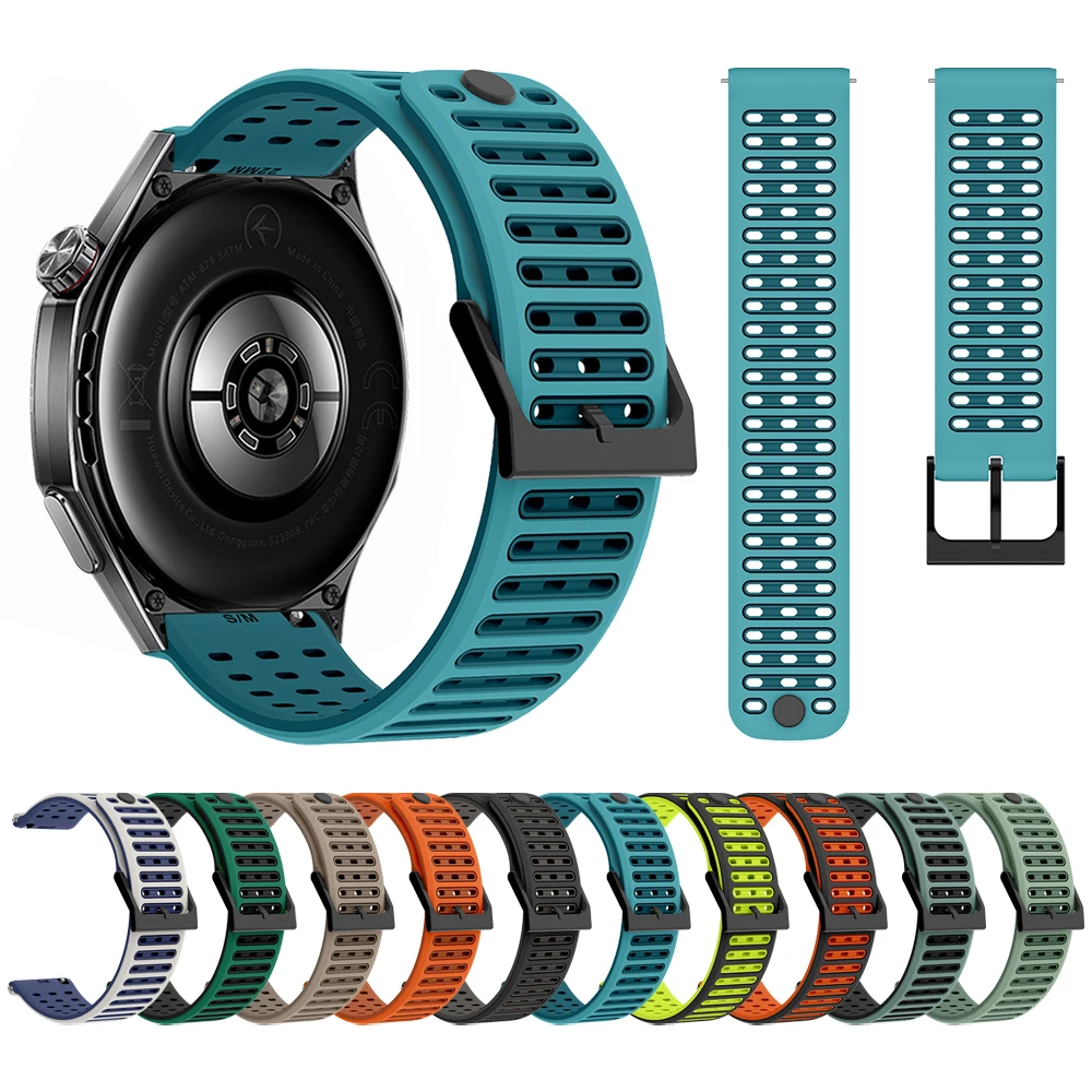 Bracelet en Silicone de 22mm pour Amazfit Balance 2/Cheetah Pro, accessoires pour Amazfit GTR 4 3/Active Max/Bip 6