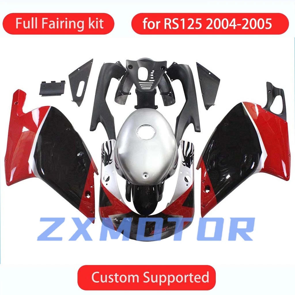 ABS Fairings for Aprilia RS125 RS4 2004 2005 Bodywork Parts Aftermarket Motorcycle Fairing Kit RSV 125 04 05