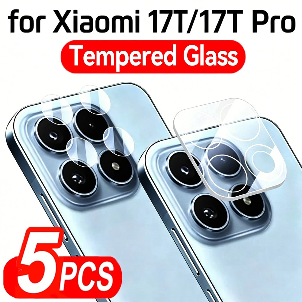 

1-5Pcs HD Clear Tempered Glass for Xiaomi 17T Pro Lens Protector Anti-scratch Protective Film for Mi 17T Pro Camera Lens Film