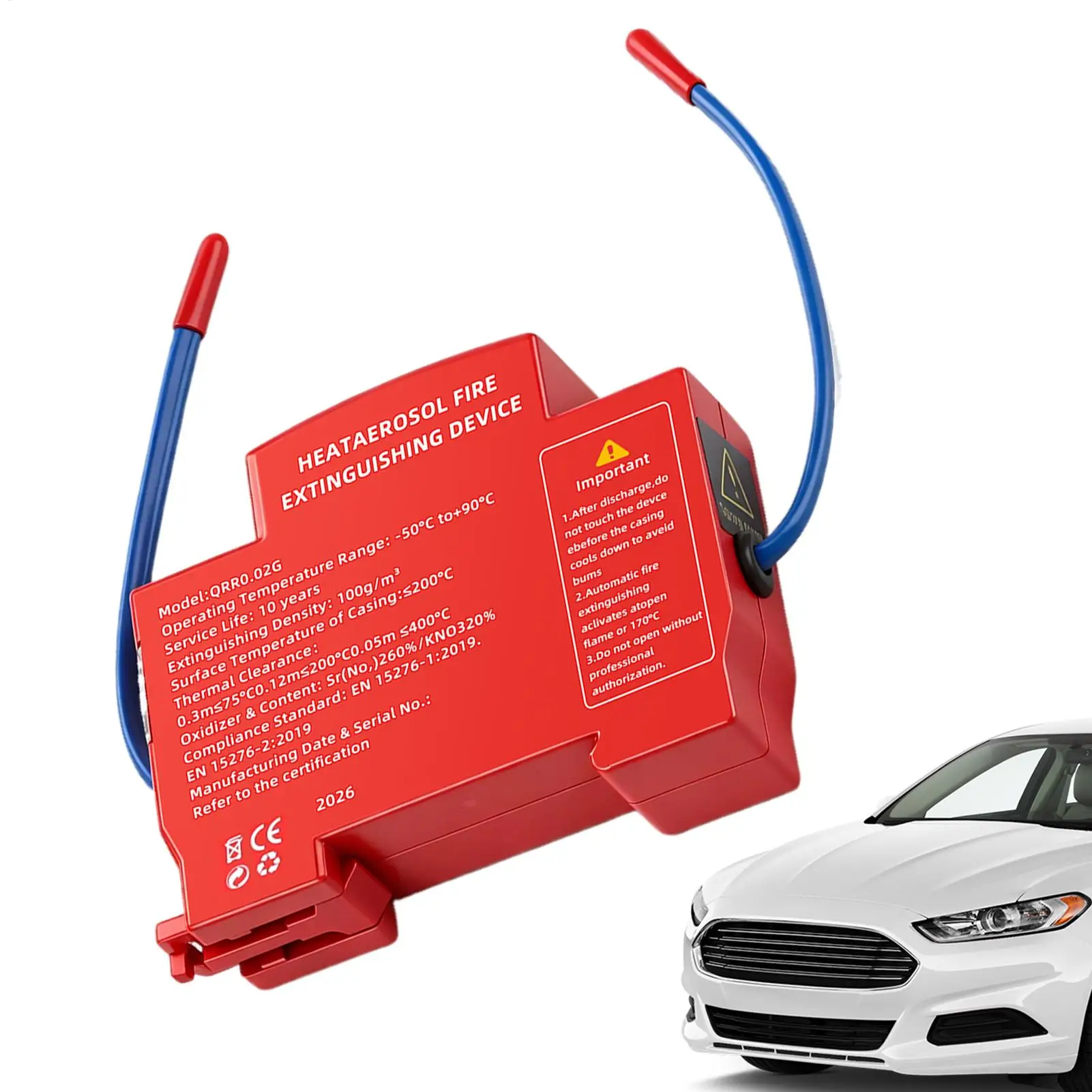 Dual-Line Design Fire Extinguishing Device For Distribution Cabinet Mini Fire Suppression Unit For Power Distribution Boxes