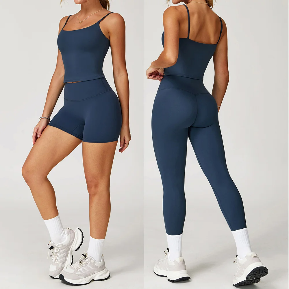 

2 Pieces Yoga Set Women's Tracksuit Workout Clothes Running Sportswear Gym Clothing High Waist Leggings Fitness Bra Sports Suits