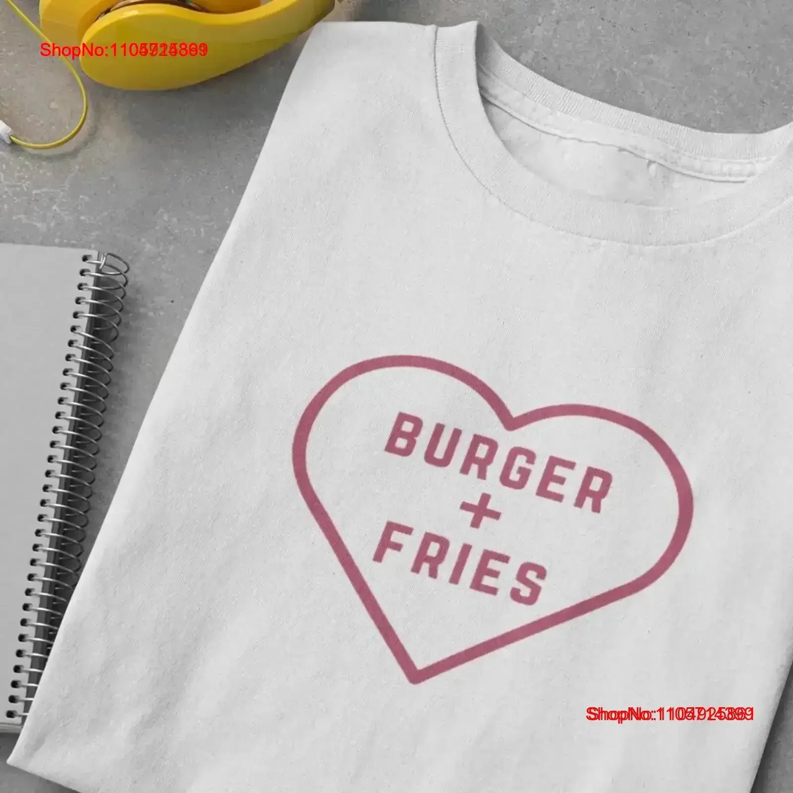 Burgers Fries T Shirt Funny for Fast Food Lover Burger vintage Washed Stretched Slightly homme Soft Stylish graphic Breathable