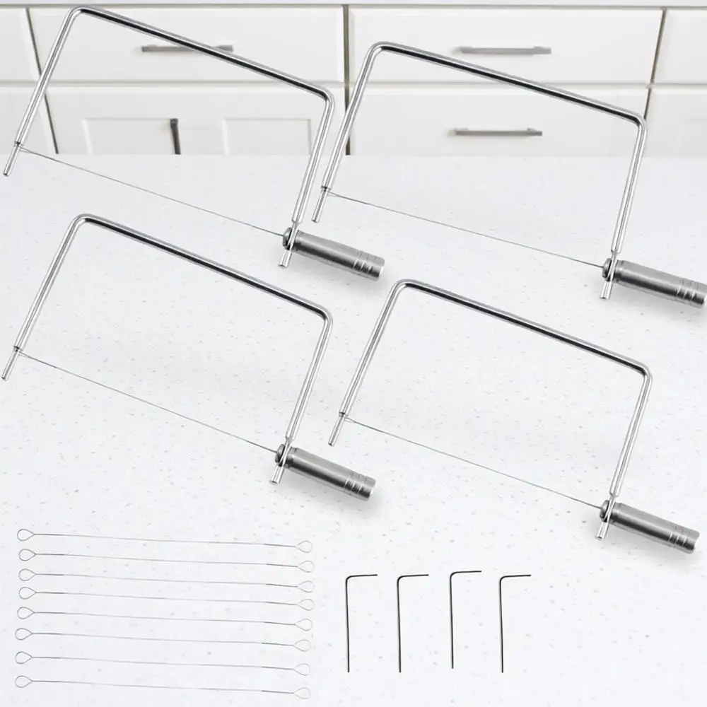 

Cheese Slicer Accessories Cheese Cutter Stainless Steel Handle, 4-Piece Cheese Cutting Boards