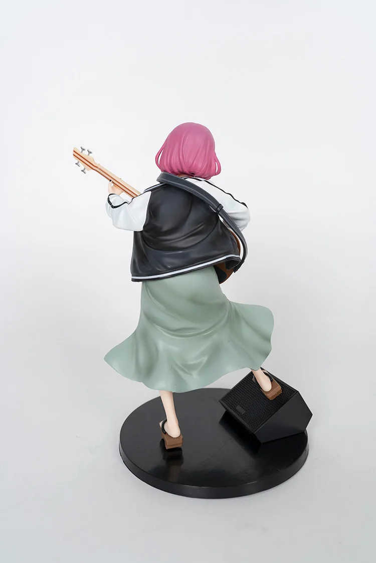 In Stock Kikuri Hiroi Anime Figure BOCCHI THE ROCK! Bassist Kikuri Hiroi Figure 3 Faces PVC Statue Collection Model OrnamentGift