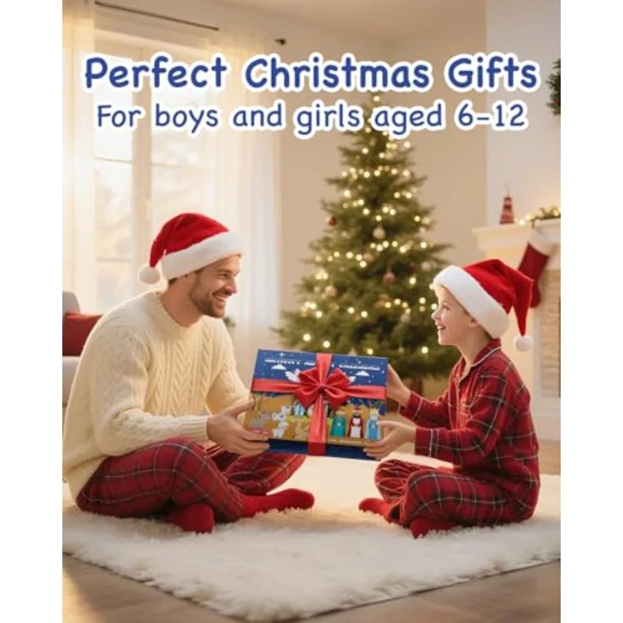 المهد تقويم القدوم 2025 اللبنات 24 يوما لعبة ممتعة للبنين بنات عيد الميلاد العد التنازلي التقويم هدايا للبالغين في سن المراهقة