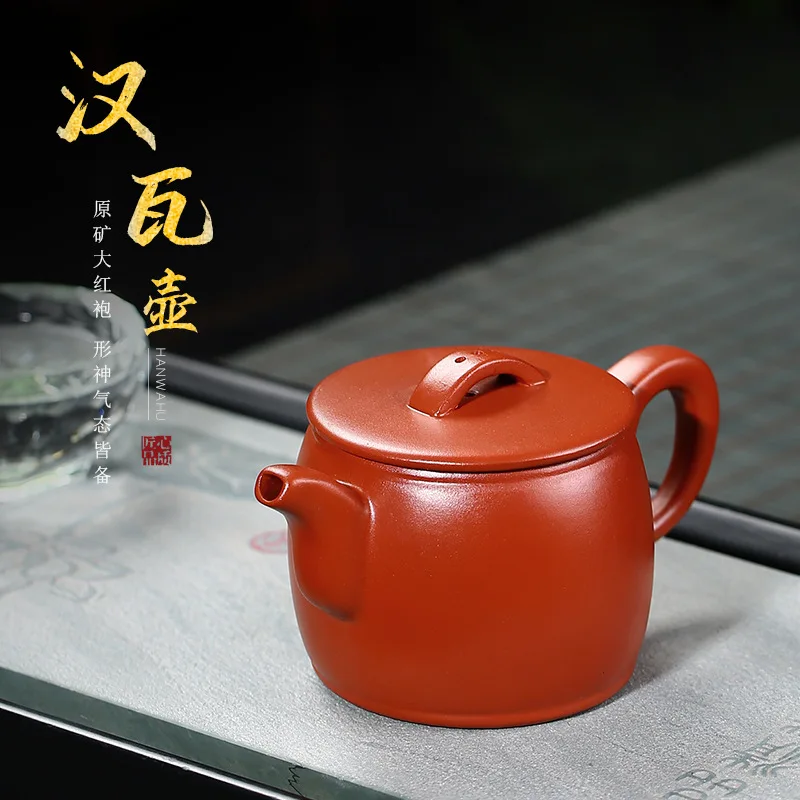 ★★Yixing Zisha Teapot Hanwa Pot Original Yixing Clay Teapot Kung Fu Tea Set Factory Direct Sales Rain Medium Sand