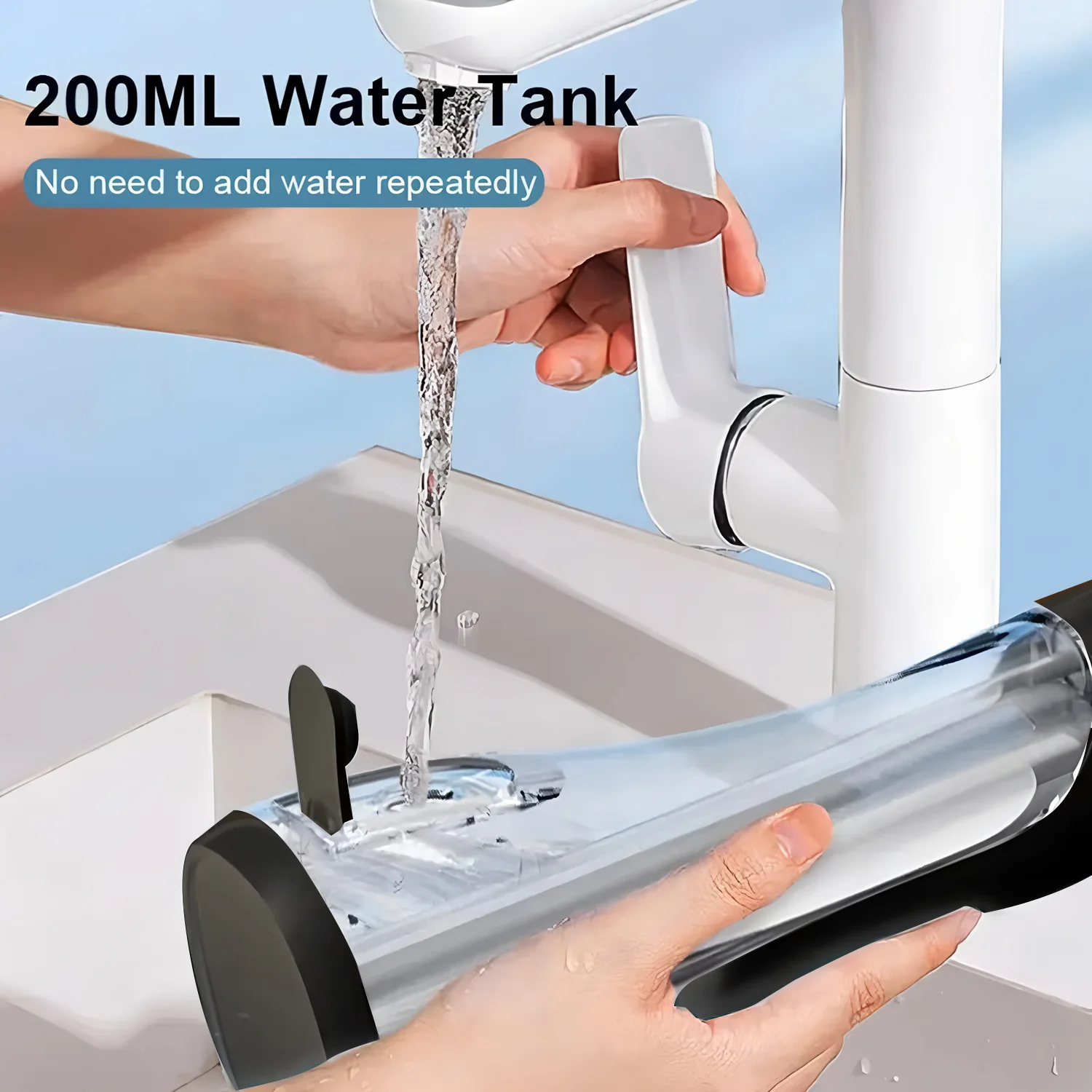 Portable Oral Teeth Dental Water Flosser USB Rechargeable Teeth Oral Irrigator Mouth Washing Machine Interdental Clean Irrigator view 6