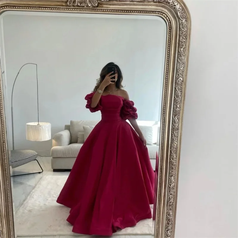 Strapless Elegant  Womens Party Dresses A Line Purple Formal Occasion Dresses On Offer Evening Clearance Taffeta Ball Gowns 2024