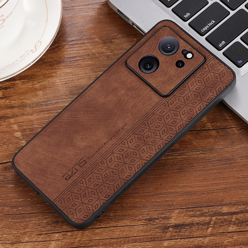 For Xiaomi 13T Чехол для back cover Skin Feel Shockproof Matte Leather Case Soft Funda For Xiaomi 13T