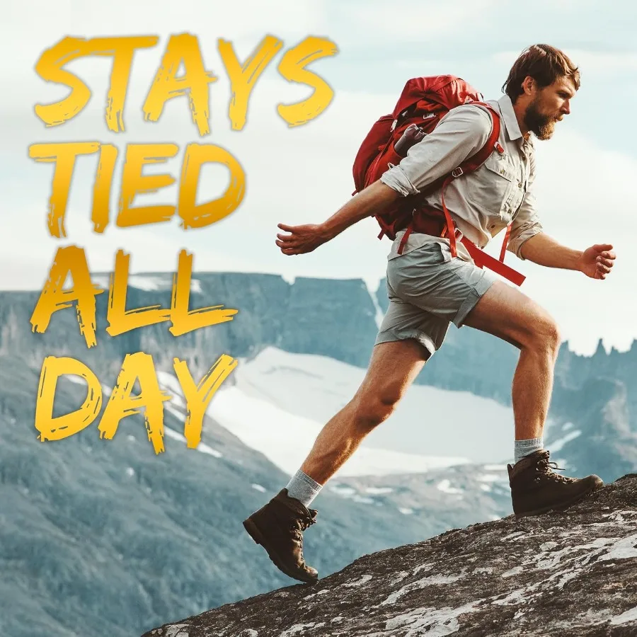 أربطة أحذية دائرية [1 P] شديدة التحمل ومتينة لأحذية العمل وأحذية المشي لمسافات طويلة