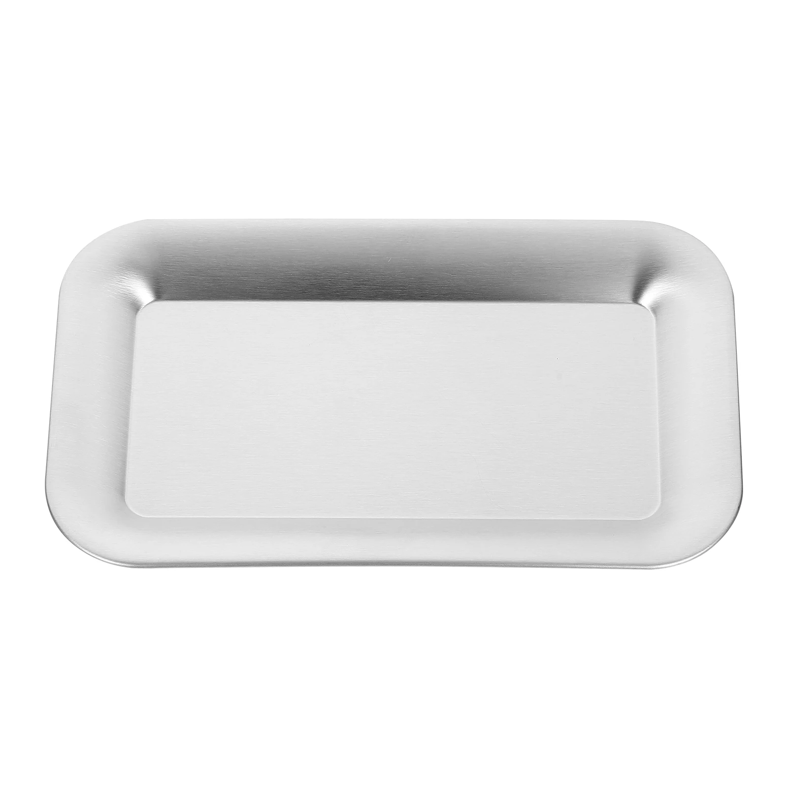 

Stainless Steel Dinner Plate Tray Food Serving Dessert Table Metal Platters Cake Trays Anti Rust High Temp Barbecue Fruit Snack