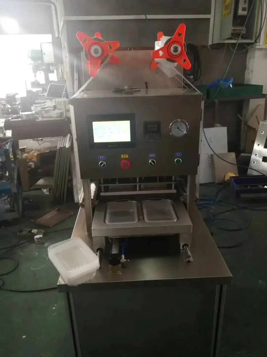 Machines de scellage thermique pour gobelets à thé au lait, boîtes à lunch, emballage alimentaire, scelleuse plastique, machine de scellage de gobelets entièrement automatique