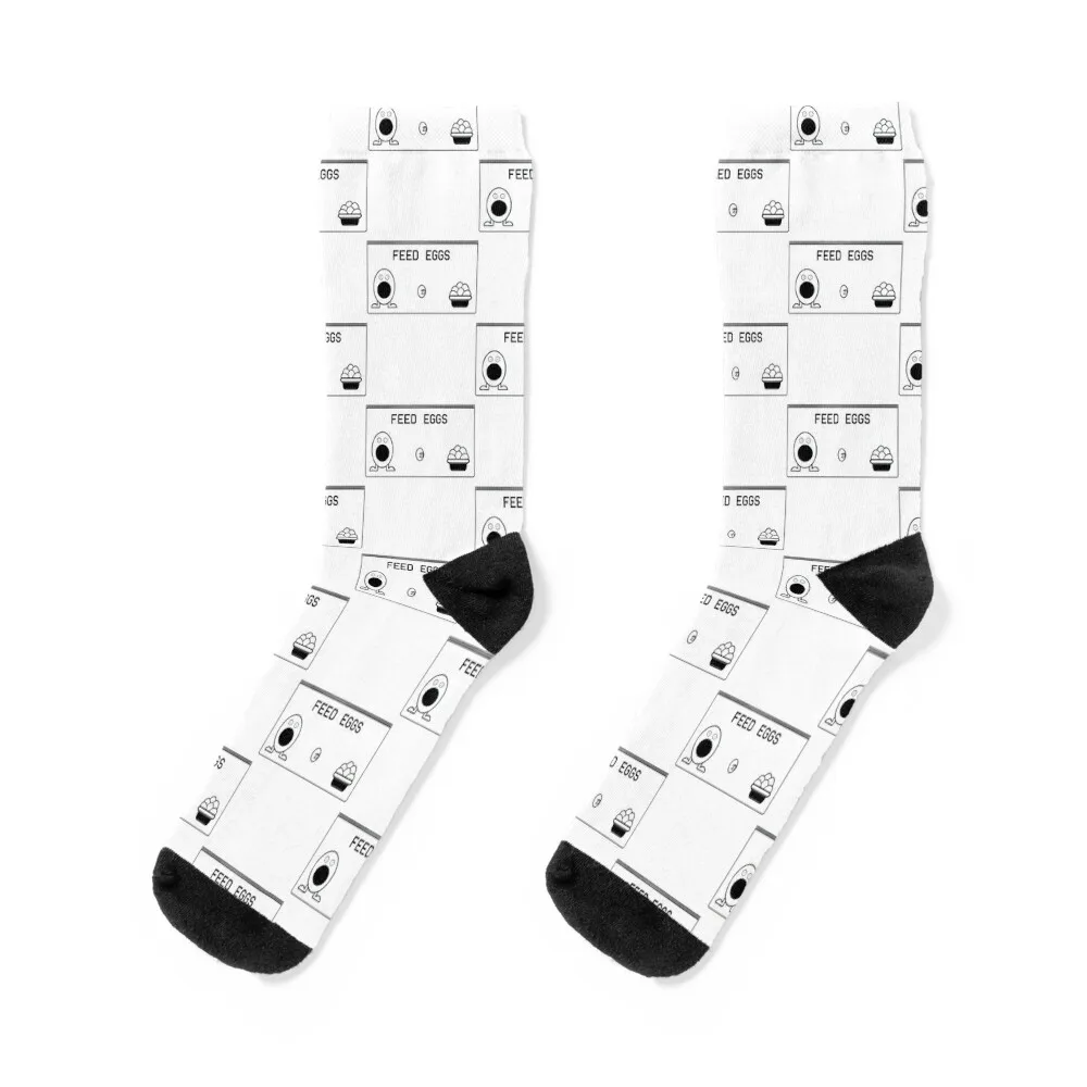

ITYSL FEED EGGS Game Socks winter thermal floral retro professional running Socks Men's Women's