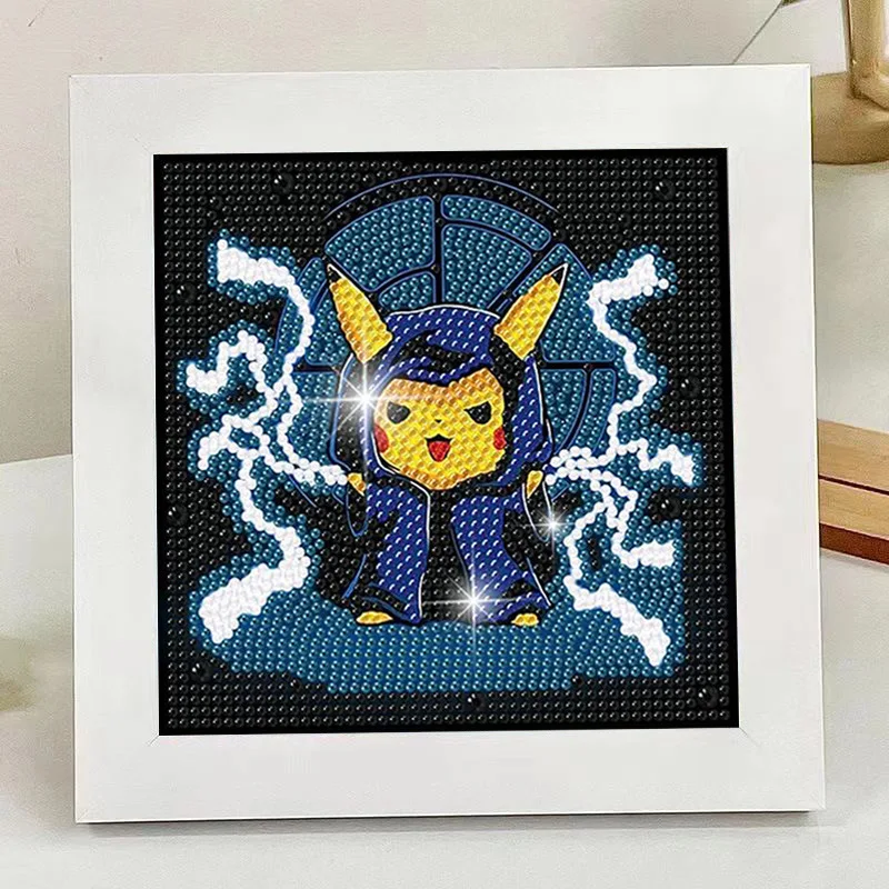 

Pikachu SpongeBob SquarePants DIY Cartoon Diamond Painting Anime Character Cartoon Figurine With Frame New Arrival