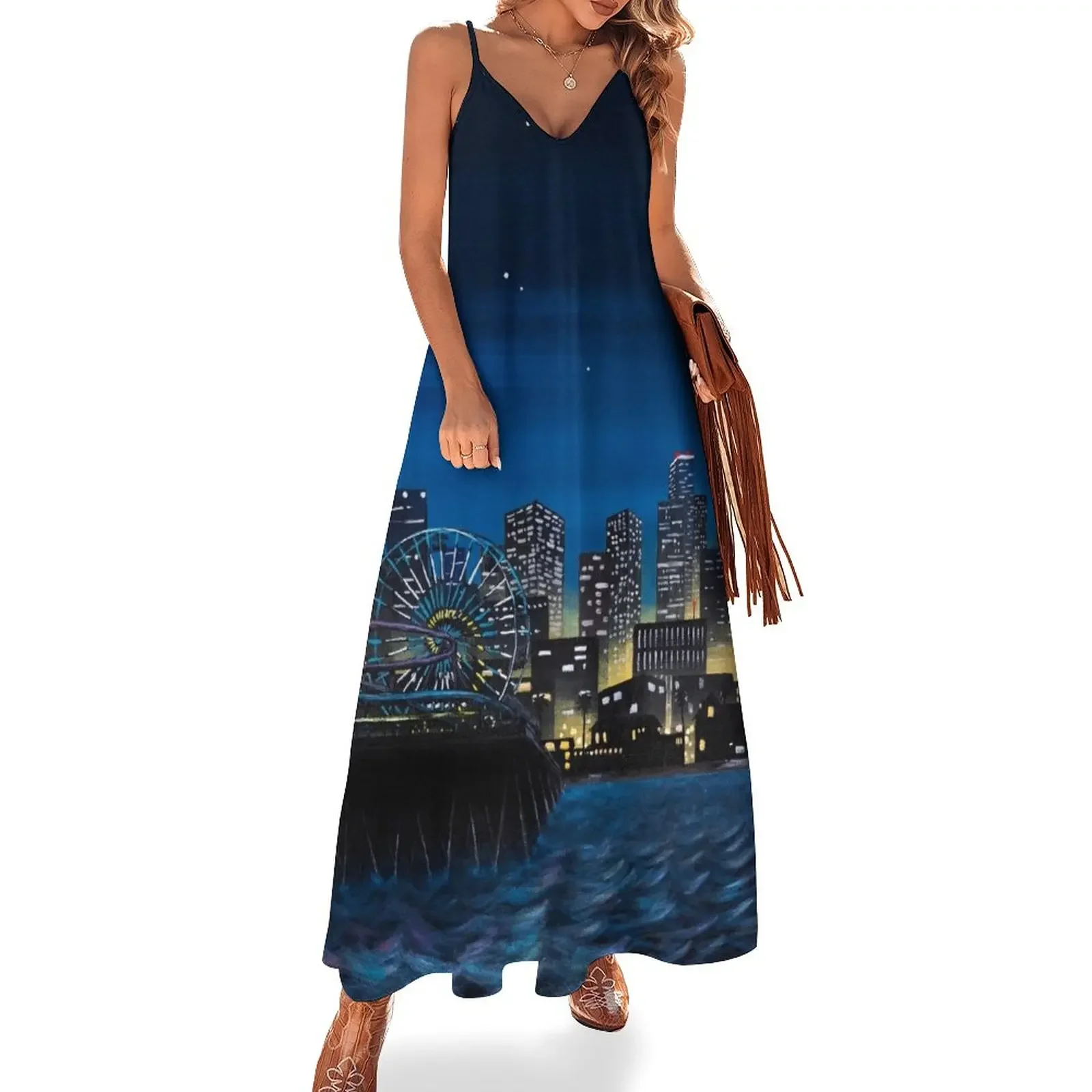 

Del Perro Sleeveless Dress dress for woman african dresses for woman dress for women summer women dresses
