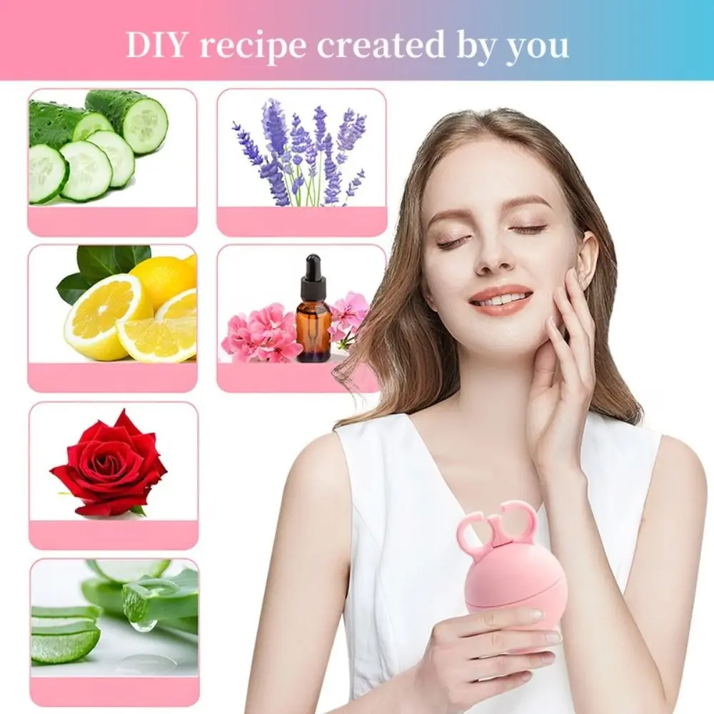 실리콘 아이스 롤러 부기 완화 쿨링 페이스 실리콘 아이스 큐브 몰드 다기능 페이스 컨투어 글로브