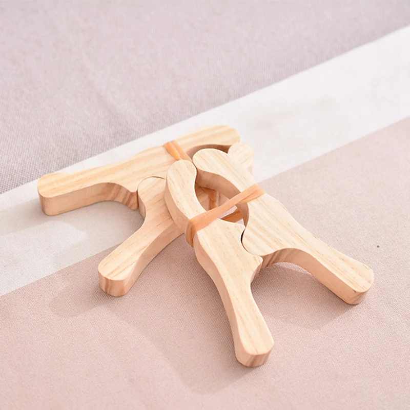 Wooden Play Clips For Curtains, Wardrobes, Balcony, Creative Wooden Clips 6-Pack