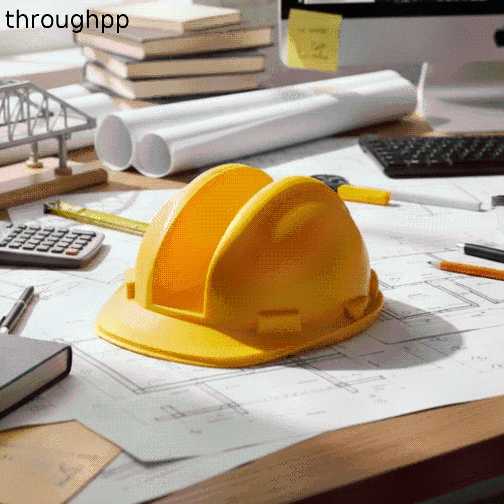 3D Printed Card Holder Safety Shape Vibrant Color Helmet Stand Lightweight Compact Size Desk Organizer Meeting Room