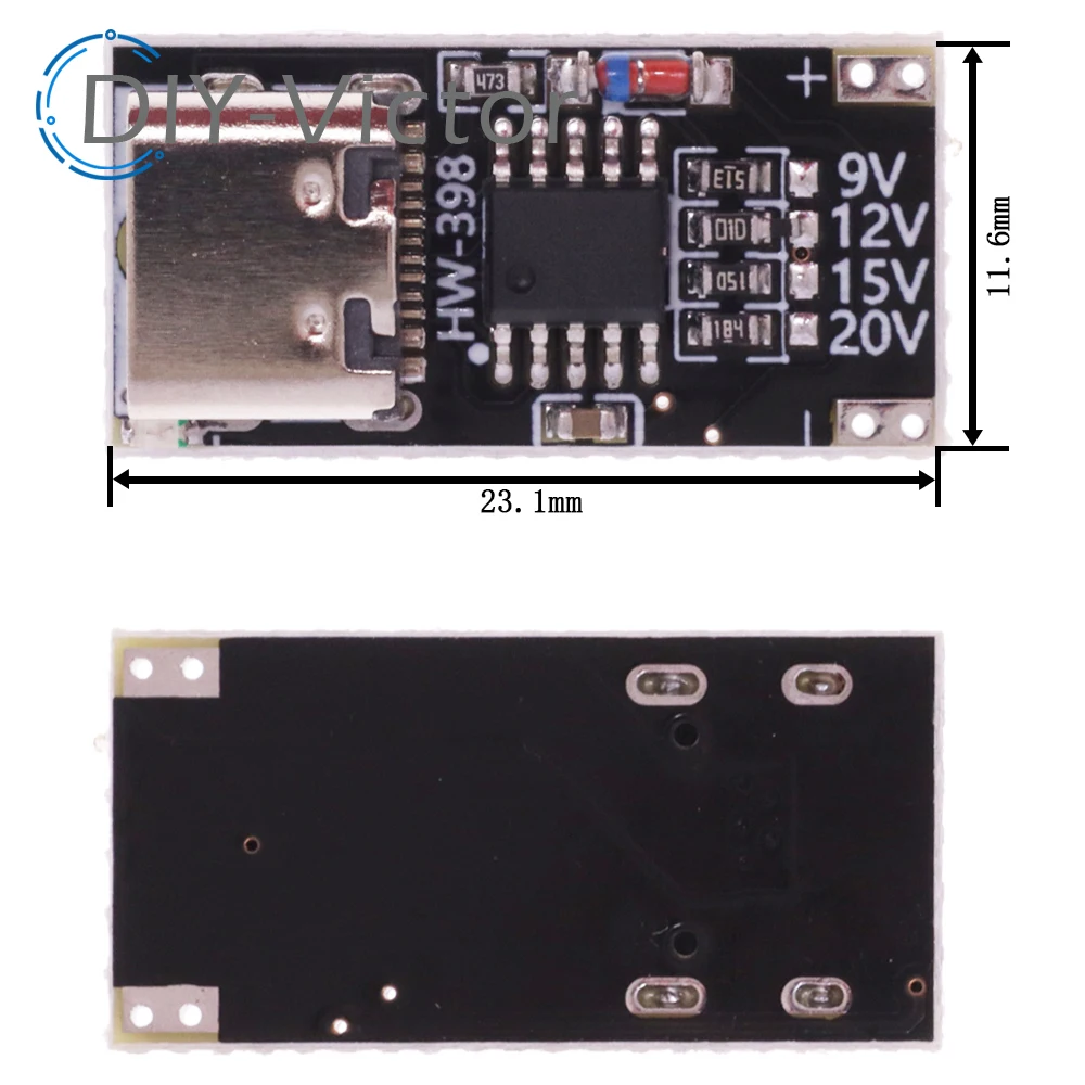 PD/QC/AFC TYPE-C Decoy Board USB Boost Module PD3.0 2.0 PPS/QC4+FCP AFC Type-c Trigger Polling Detector Power Fast Charge