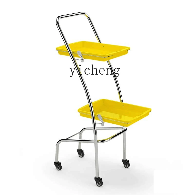 

YY Beauty Hair Storage Rack Multifunctional Barber Shop Hair Stylist Hot Dyeing Cart