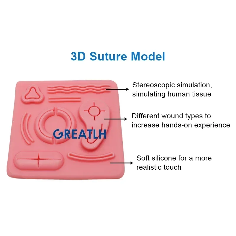 Abdominal Cavity Suture Practice Pad Skin Suture Laparoscopic Simulation Stitching Training Model