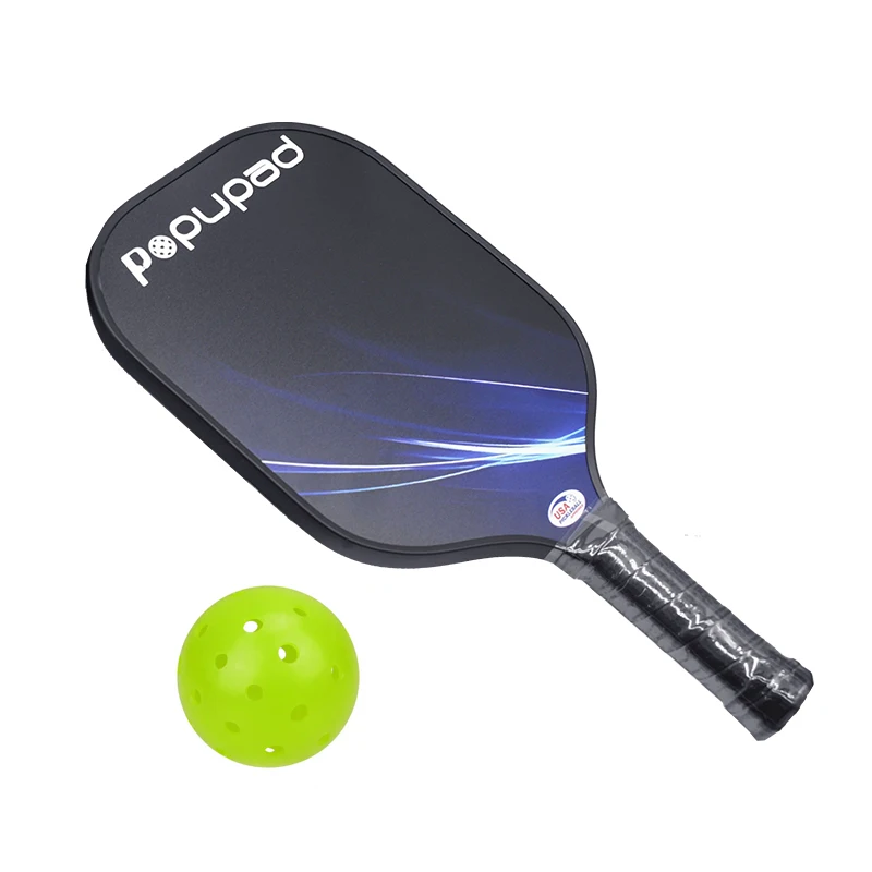 Popupad Pickleball Paddle Sets With 1 Ball Breathable Grip Pro Glass Fiber Sports Pickleball Paddle Sets Free Shipping