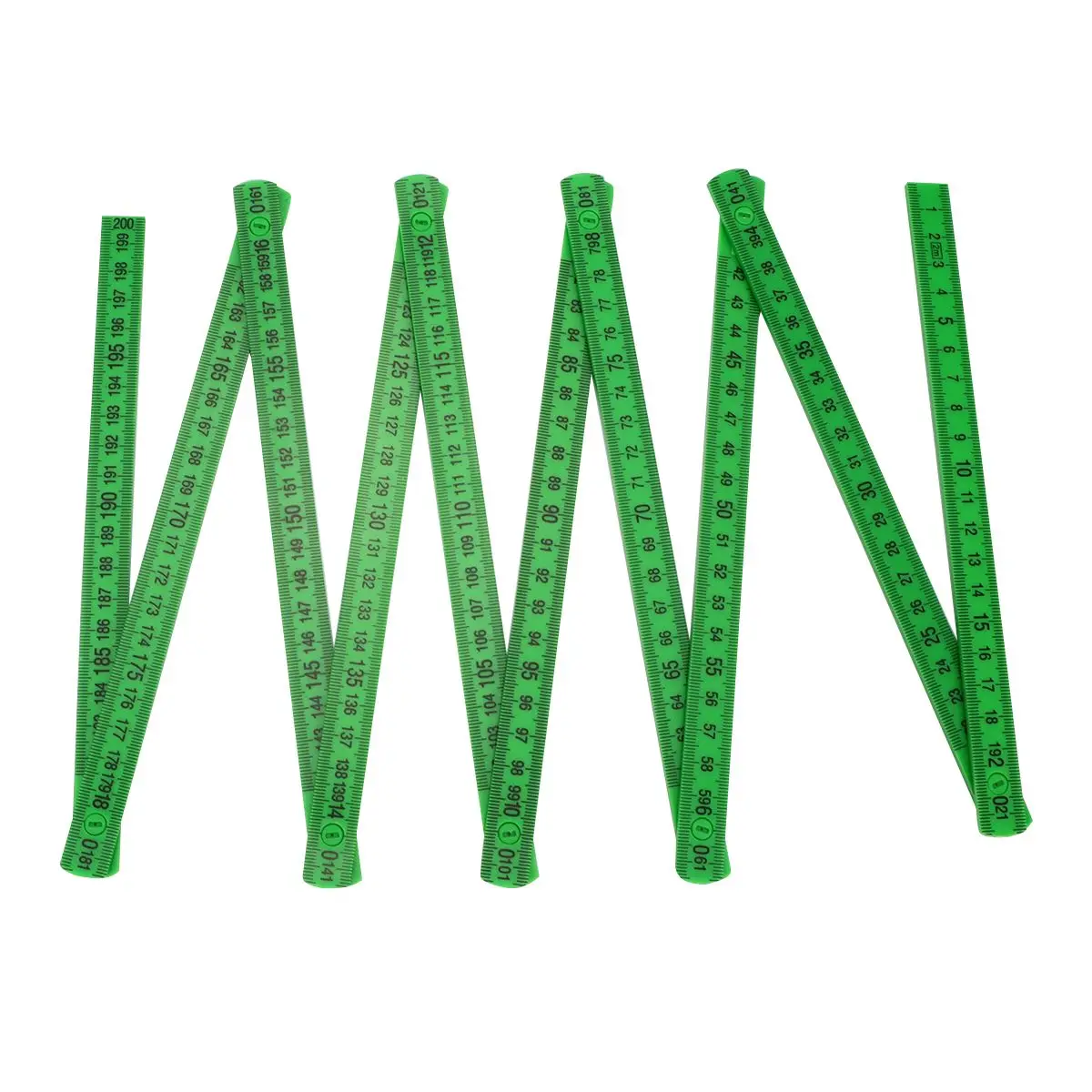 Plastic Folding Ruler Scale Portable Metric Measuring Tape Meter Stick Foldable Precise graduations cm Office