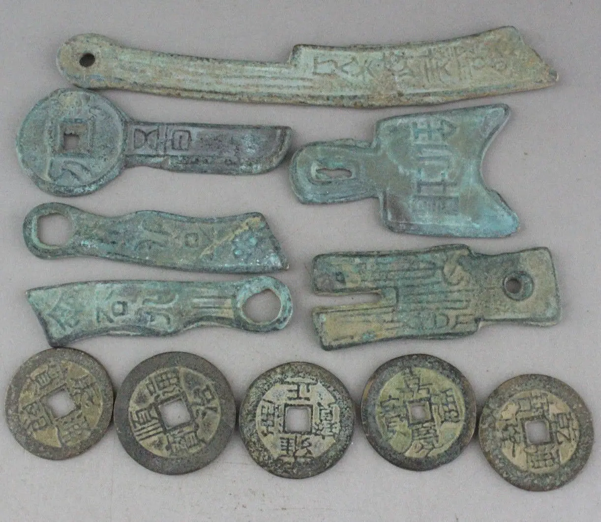 

11 pcs Chinese Collect rare old Knife coins +other Ancient money coins