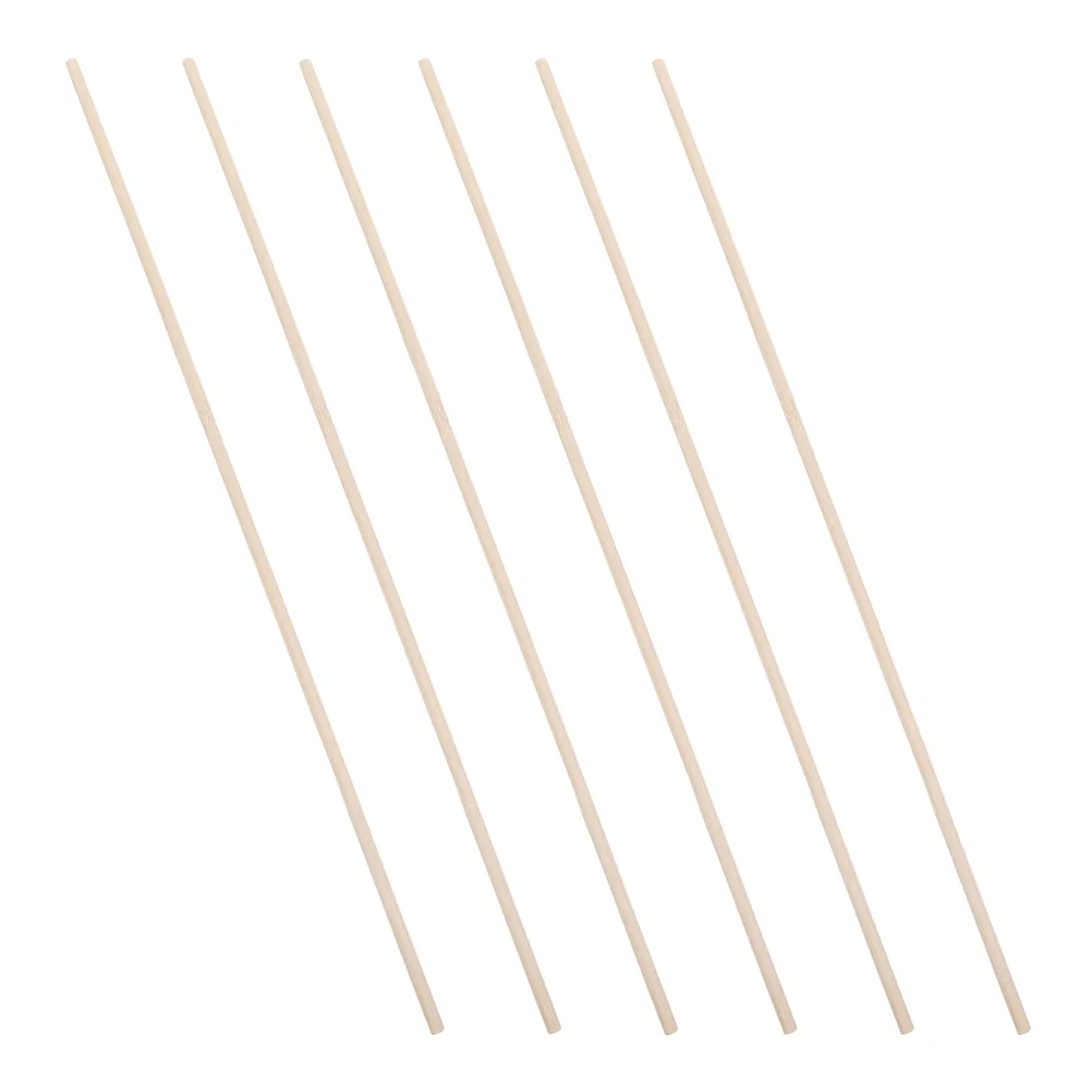 6 Pcs Director Chair Accessories Makeup Replacement Sticks Khaki Bamboo Canvas for