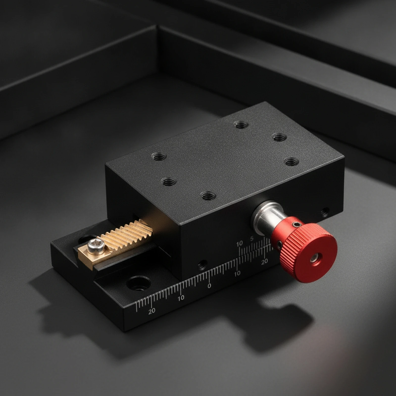 Plateau de translation manuel axe X, plateau de translation de précision avec crémaillère, réglage fin compact pour les chercheurs