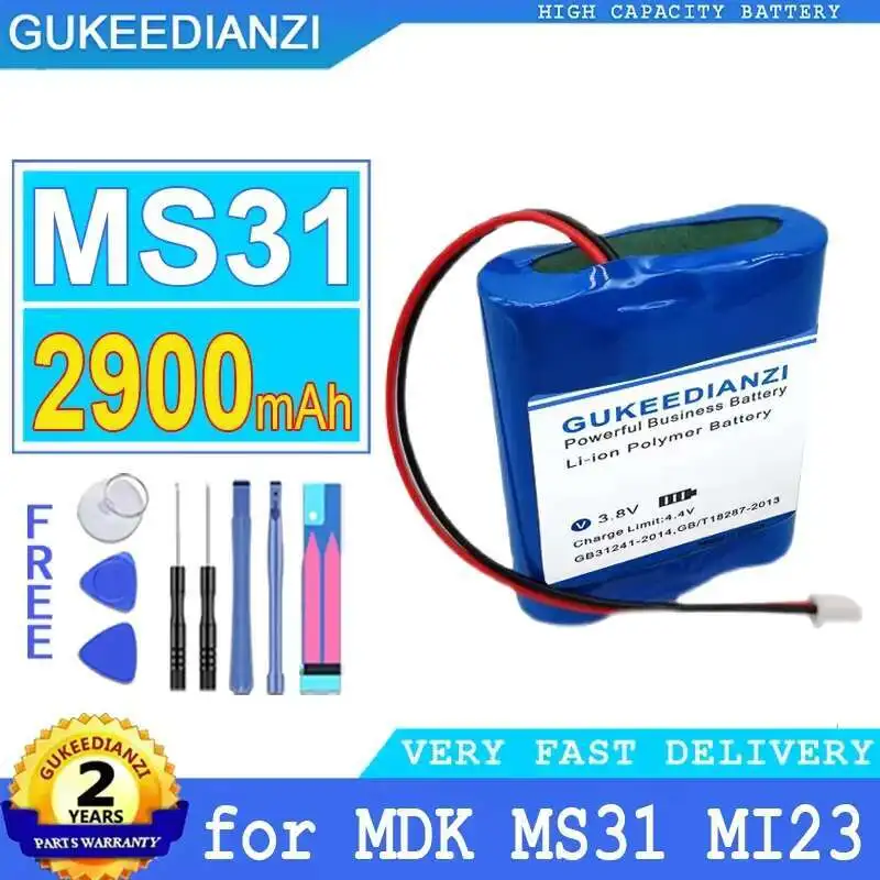 

Premium Replacement Battery For Mdk MS31 MI23 ICR18650 11.1V 2900mAh