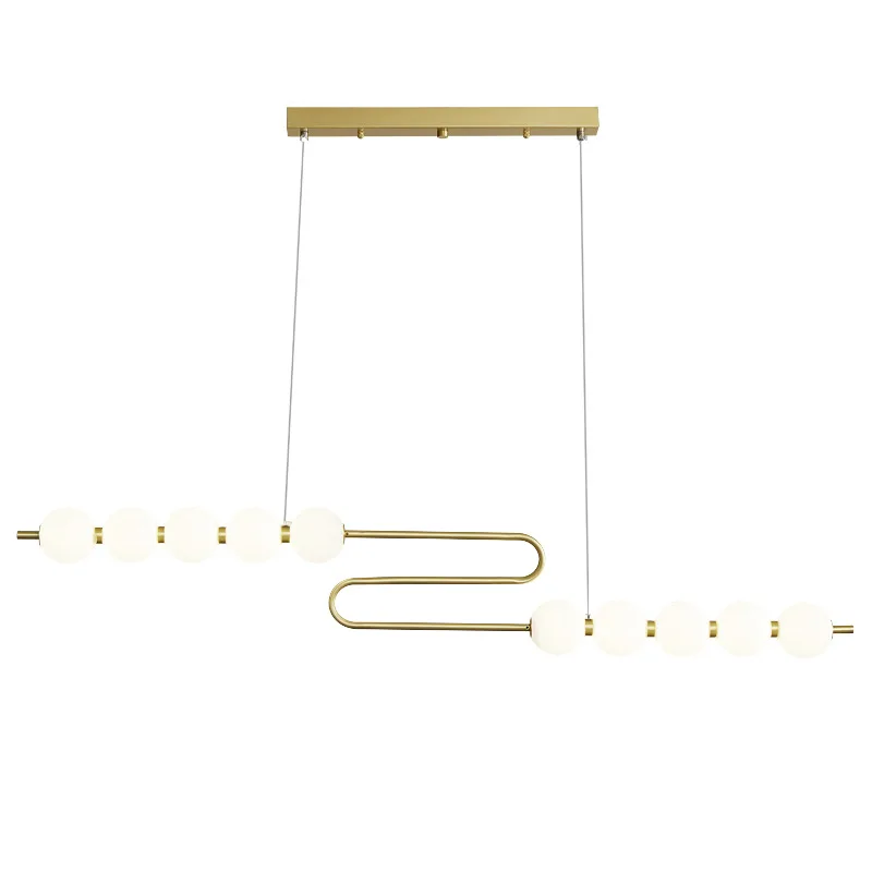 Copper Pearl Chandelier Noridc Ceiling Pendant Light Creative Simple Light Living Room Lights