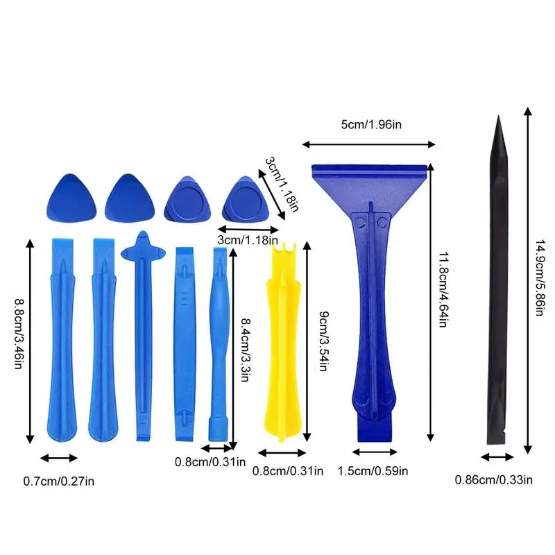 12 In 1 Universal Plastic Spudger Pry Tools Shovel Mobile Phone Screen Opening Tools Repair Kit For IPhone Laptop Repair