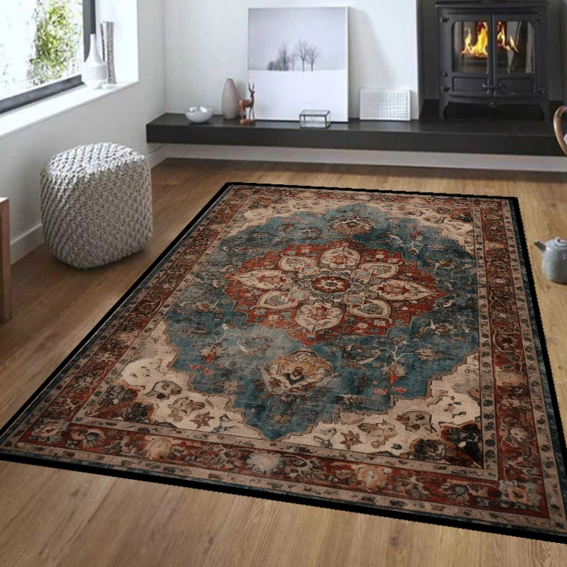 

Bohemian Carpets for Living Room Soft Non-slip Floor Mat Large Area Rugs Washable Home Decoration Bedroom Carpet for Rooms Decor