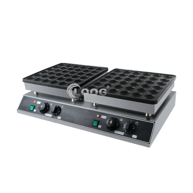 

Guangzhou Electric Dutch Mini Pancake Maker 72 Holes Snack Food Poffertjes Grill Machine With Stainless Steel