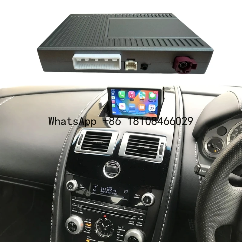 

Wireless CarPlay Android Auto Interface Box For Aston Martin V8 V12 Vantage 2013-2016 Decoder Mirror Screen