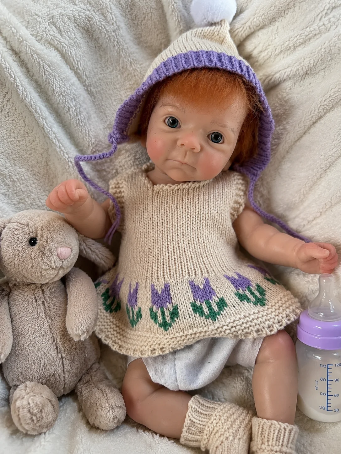 

10 Inch Full Body Silicone Reborn Baby Bettie With Rooted Hair, Lifelike Real Skin Newborn Collectible Doll Gift