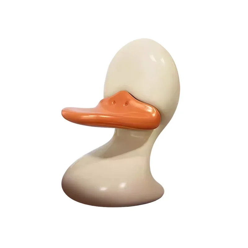 

Modern style creative duck-shaped stool unique animal-shaped soft living room furniture home decoration