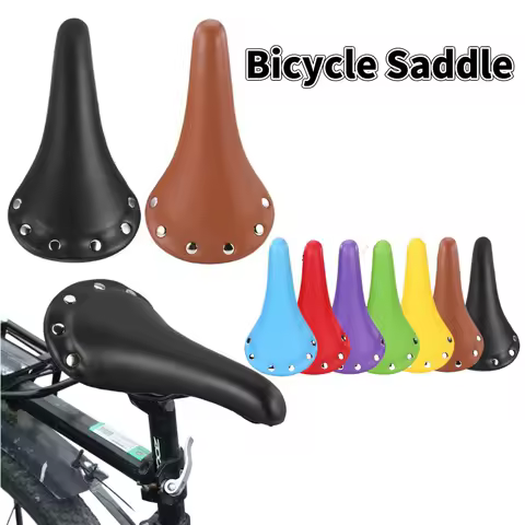 부드러운 가죽 통기성 자전거 쿠션, 편안한 사이클링 시트, MTB 자전거 새들, 휴대용 방수 사이클링 요소