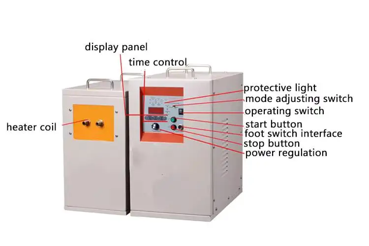 90-100KW Medium Frequency Induction Heating Equipment with 150-200KG Melting Furnace