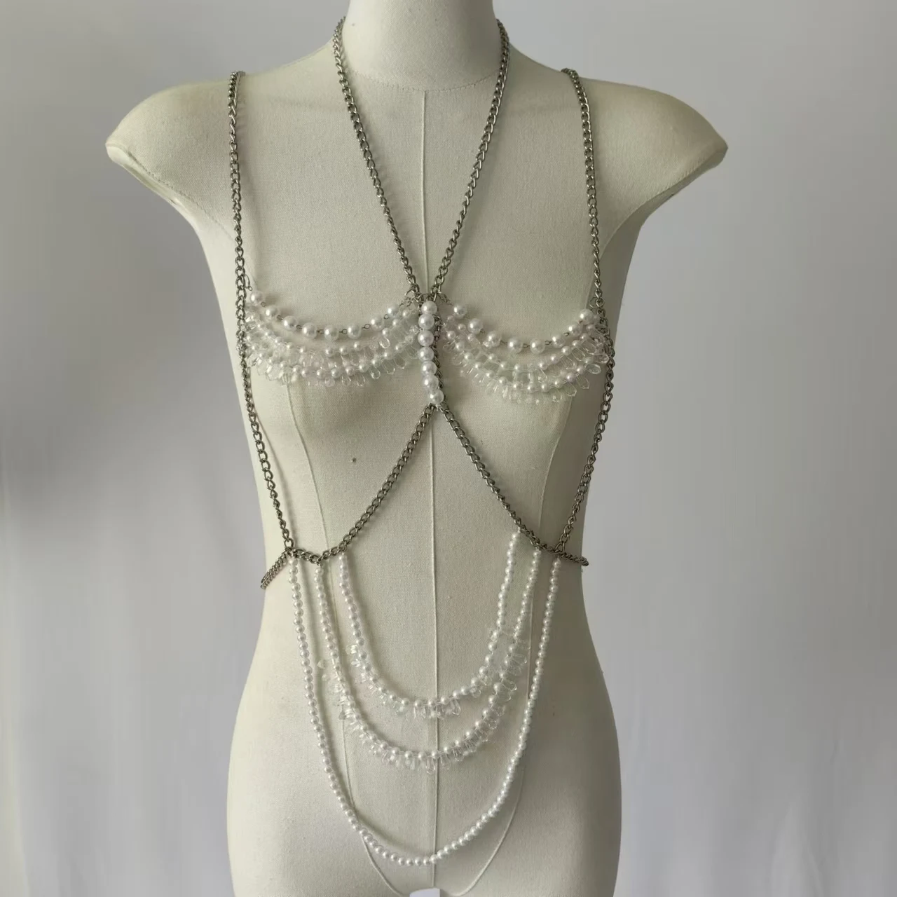 body chainNew sexy sequin backless chain women\'s back chest chain for women