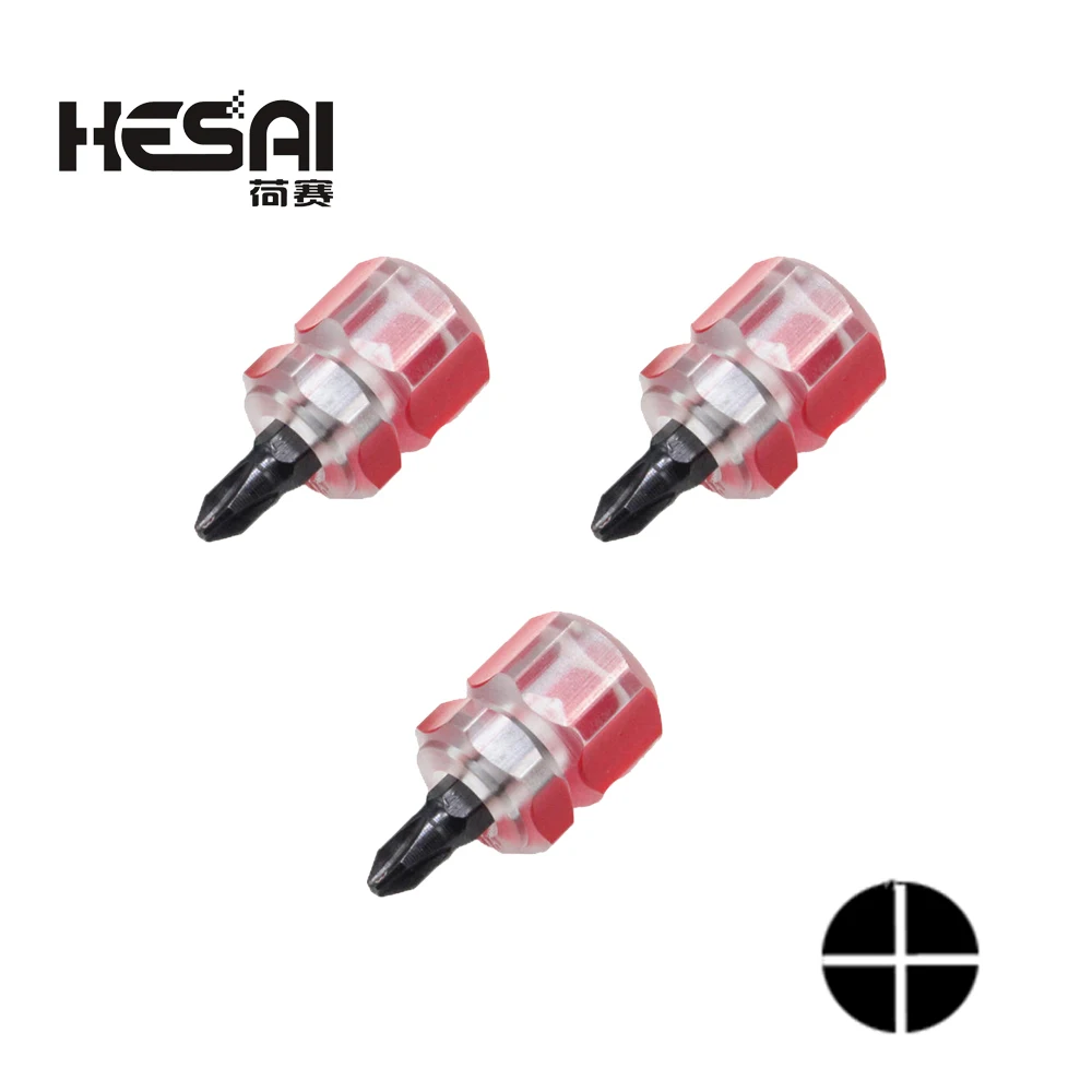 1/3PC Screwdriver Kit Set Mini Small Portable Radish Head Screw Driver Transparent Handle Repair Hand Tools Precision Car Repair