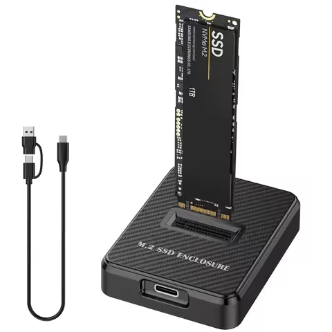 External M.2 SSD NVME SATA Protocol Hard Disk Enclosure Docking Station Solid State Box Laptop Notebook Extend Memory Adapter