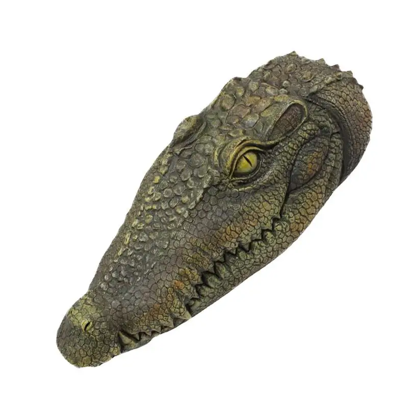 

Realistic Patio Floating Alligator Head Decoration Simulation Head Floating Creative Fake Crocodile Head For Swimming Pool