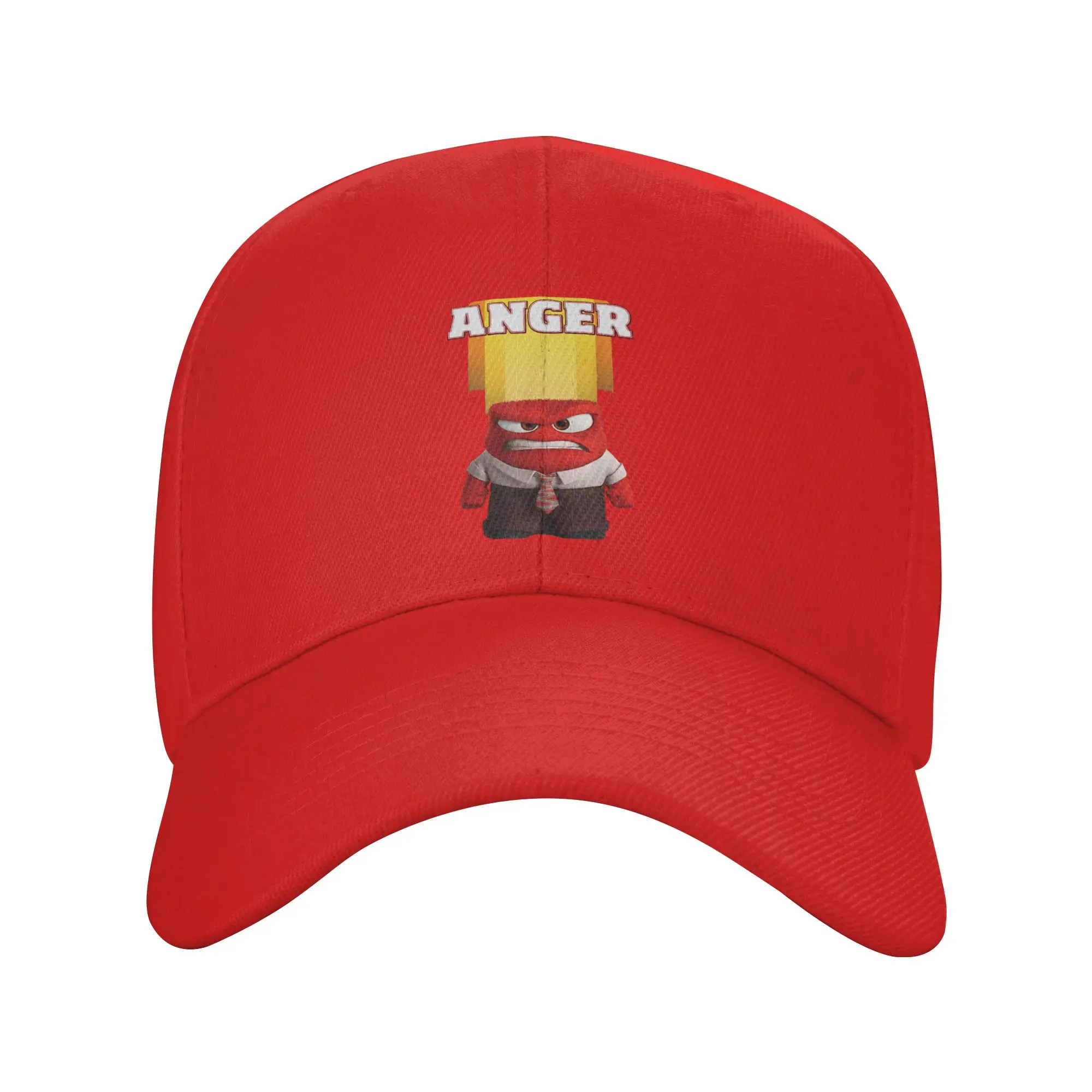 Inside Out Riley's Anger Red Character Logo Baseball Caps Adult Sport Trucker Hat Hats Adjustable Snapback Caps Racing Cap