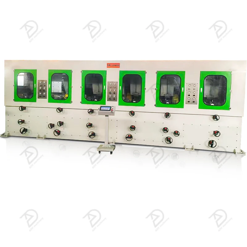 Multihead Stainless Steel Aluminum Round Tubes Centerless Polishing Grinding Machine